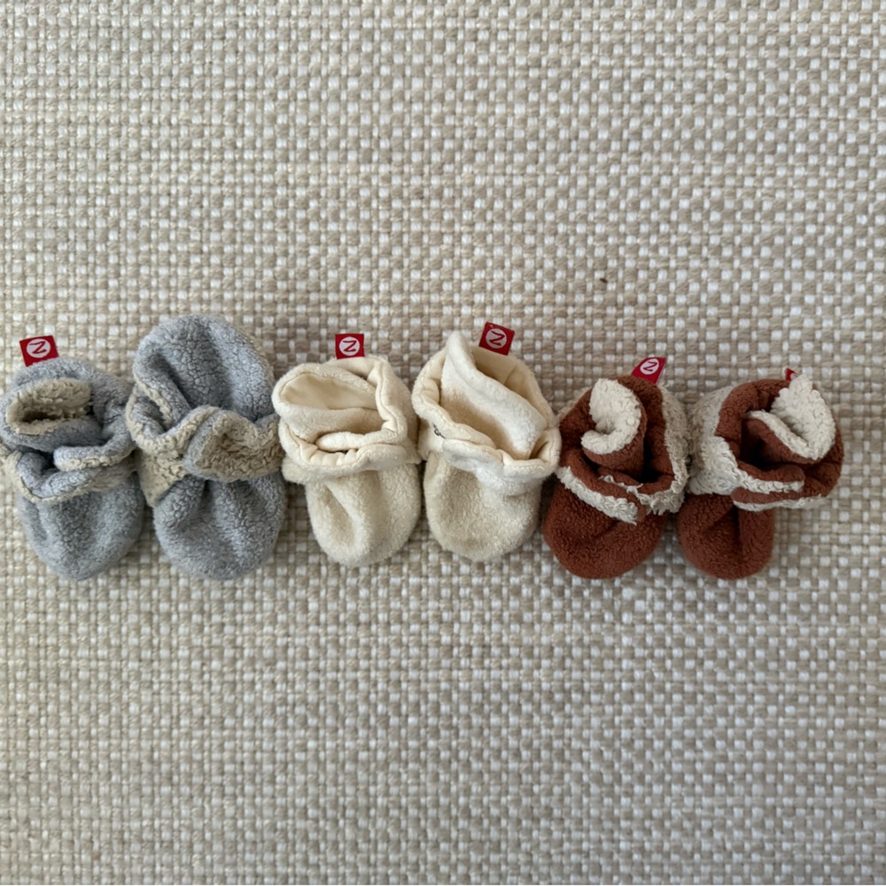 Zutano fleece bootie bundle, 3M